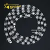 デザイナージュエリーホット販売ヒップホップS925卸売工場価格2mm 3mm 4mm 5mm 925 Sterling Silver VVS White and Black Moissanite Diamond Tennis Chain Bracelet
