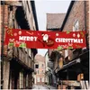 Juldekorationer 300x50 cm Oxford tyg banner bunting glad dekor festlig fest hem utomhus scen layout xmas navidad noel ja dhnrm