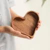 Piatti Vassoio In Legno A Forma Di Cuore Set Snack Per Tavolo Da Pranzo Vassoi Multiuso Impilabili Secchi