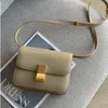 Bolso de mujer elegante de piel de grano de lagarto con cordón, exquisito cuadrado de Tofu a la moda que te permite enamorarte de la inclinación del hombro