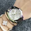 Moda marka zegarek dla kobiet dziewczyna 3 kolorowy styl metalowy stalowy zespół kwarcowy zegarek M97
