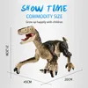 Laserspårning RC Dinosaur Toys for Kids Remote Control Robot Verisimilitude Sound Spray Boys Girls Childrens Gifts 240321