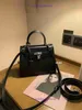 Hremms Kelyys High -End -Marke Klassische Einkaufstaschen für Frauen Internet Promi -Handtasche für Frauen im Herbst 2024 Neue trendige und High -End -Style Wide Original 11 mit echtem LO