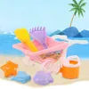 Jeu de sable amusant à l'eau 6 pièces ensemble de jouets de jeu de plage pour enfants ensemble de jouets de jeu d'eau de voiture de plage jouets d'été pour enfants ensemble de fêtes de plage pour enfants ensemble de jouets de sable de plage modèle 240321