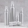 Bouteilles de stockage 300 pièces/lot, capacité 50ml, vaporisateur électrique en aluminium, emballage cosmétique, atomiseur, conteneur distributeur