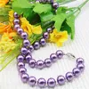 Chaînes 8/10/12 / 16mm rond violet violet collier de perles femmes filles faites à la main fabrication de bijoux design accessoire de mode cadeau des mères