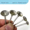 Bowl Shape Diamond Mleing Burr Fits For Rotary Tool inkluderar Dremel med 2,35 mm Shank (Pack of 12)