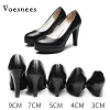 Pompalar Voesnees Kadın Ayakkabı Rahat Rahat Formal Giyim Siyah Yüksek Topuklu 35cm Profesyonel Midheel Uçuş Görevli Görgü Ayakkabıları