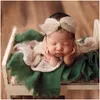 Blankets Swaddling Born Pography Props Wool Blanket Baby Po Shoot Session Posing Wraps Backdrop Fotoshooting Basket Filler Drop Delive Otozu