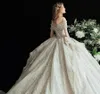 Romantic Ball Gown Wedding Dresses Lace Pearls Off Shoulder Layered Pleat Backless Lace Up Court Gown Custom Made Bridal Plus Size Vestidos De Novia