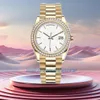 Calendar Diamond Watch Mens/women Watchs Classic Watches Day Date Automatic Movement 41mm Folding Buckle Stainless Steel Sapphire Waterproof Wristwatches
