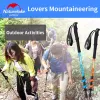 Sticks Naturehike Ultraleve 195g Liga de Alumínio Trekking Pólo Camping Caminhadas 3 Seção Bengala Quick Lock Criança Adulto Alpensto