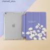 Чехлы для планшетов Сумки Цветы Чехол Совместим с iPad 9,7 дюйма (6/5 поколения 2018/2017) Mini4/5 Air4/5 10,9 дюймаС держателем для ручкиY240321Y240321