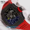 Colección de relojes de pulsera RM de diseñador Rm35-01 Ntpt Manual de fibra de carbono Top 10 del mundo de lujo suizo Rm3501 individual