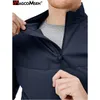 MAGCOMSEN T-shirt tattiche da uomo a maniche lunghe girocollo da lavoro escursionismo camicie da pesca con cerniera frontale 1/4 240315