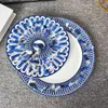 Designer Dishes Set Bone China High-end Tableware Western Plate 10 Inch Flat Plate and 8 Inch Shallow Plate Hotel Club F-L