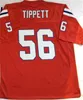 75th Retro Football 56 Andre Tippett Jersey 73 John Hannah 1984 Vintage Uniform Anniversary Embroidery For Sport Fans Team Color Red Pure Cotton Breathable Good