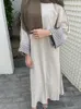 Ubranie etniczne haft haft muzułmańsko abaya dla kobiet eid sukienka Maroko Ramadan Abayas Kaftan Islam Modlitwa Vestidos Largo Dubai Arab Long Robe