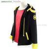 Cosplay Anime Costumes Mysterious Messenger 707 Rollspelande Anime Game MM Come On Wig Hoodie T-shirt Uniform Halloween Party Man och kvinnlig rollspel SetC24321