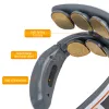 Geräte Tragbares 6-Köpfe-Smart-Elektro-Nacken-Rücken-Pulsmassagegerät Zervikales Entspannungsschmerz-Elektro-Heißkompressen-Puls-Nackenpflegeinstrument