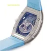 Хорошие наручные часы RM Коллекция наручных часов RM007 Автоматические часы Швейцарские наручные часы RM007 ЧАСЫ С АЛМАЗНЫМ ПАВЕ БЕЛОГО ЗОЛОТА RM007 COM003133