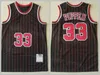 Gerileme Basketbol Retro Derrick Rose Jersey 1 Vintage Scottie Pippen 33 Dennis Rodman 91 Takım Kırmızı Mavi Beyaz Siyah Yeşil, Spor Hayranları İçin Atletik Giyim