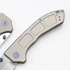 Nuovo CK 748 Coltello pieghevole tascabile di alta qualità D2 Stone Wash Drop Point Lama CNC Maniglia in alluminio aeronautico Coltelli EDC di sopravvivenza all'aperto con scatola al minuto