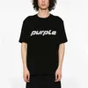 Erkekler ve Kadınlar İçin Mor Tshirt Tasarımcı Tişört Pur060 Sanat Font Baskılı Kısa Kollu T-Shirt Trend Marka Nefes Alabilir Moda Moda Boyutu S-XXL