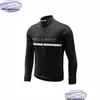 Racing Jackets Morvelo Cycling Jersey Men Clothing Bike Wear Shirt Long Sleeve Maillot Ropa Ciclismo Hombre Drop Delivery Sports Outdo Otkgz