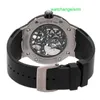 Montre-bracelet automatique en cristal RM, montre-bracelet RM033, Extra plate, automatique, en titane, bracelet pour hommes, RM033 AL TI