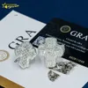 Bijoux de créateurs Vente chaude S925 Nouveautés Glacé Hip Hop GRA 925 Argent VVS Moissanite Baguette Diamant Bague Croix Pour Hommes