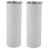Mugs 30 Oz Skinny Stainless Steel Tumbler Double Wall Slim Insulated With Lid Cups Straw White