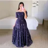 Casual Dresses Spring/Summer Women's One Shoulder Fragmented Flower Fashion Off Long Printed High-waisted Dress