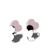 Классические серьги в форме сердца из стерлингового серебра, дизайнерские серьги в форме сердца для женщин, синие, розовые, красные, золотые, 20 стилей, серьги, ювелирные изделия для свадебной вечеринки