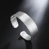 Bangle 925 Sterling Silver Multi Thread Bracelet Women's Wedding Engagement Fashion Charm Party Jewelry Birthday Gift