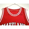 كلية NCAA 1985 Maryland Terps 34 Len Bias Jersey Men University Red Yellow White Basket