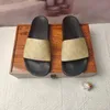 Kvinnliga män designer sandaler tofflor blommor toffel klassiska platt sandaler sommar strandskor badreglage