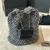 Luxury Designer CC Tweed Crossbody Bag Paris Classic Diamond Lattice Women Shoulder French Brand Lady Shopping Top Quality 2 In 1 Large Xnre