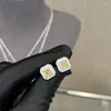 Stud Küpe Wuiha 925 STRING Gümüş Ezilmiş 5 5mm Safir Citpirine Sentetik Moissanit Kulak Saplamaları Kadın Hediye Damlası