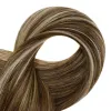 Extensies Volledig glanzend haar Clip-in hairextensions Echt haar 50g 3 stuks 100% echt remy-extensions van echt haar Ombre Blonde kleur Haarspelden