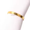 Anéis de toalha 50 pçs/lote anéis de guardanapo dourados simples suporte de guardanapo para festa de casamento banquete adorno 240321