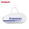 Sacs Kawasaki 2023 Sac de badminton de grande capacité pour 6 PCS RACKETS POLYESTER SAL DE TENNIS IMPHERPORT With Shoes Compartement A8609