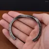 Bangle rostfritt stål mode viking rune armband vintage enkel nordisk twist manschett skandinaviska manliga smycken gåva