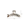 Shark clip ins with high aesthetic value, fishbone metal clip for women, minimalist back of head spoon clip, high-end and irregular hair clip