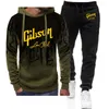 Tracki męskie 2024 Gibson Les Signature Mens Spring and Autumn HARAJUKU JACJE SPORT HIP HOP BAKIETS BAKIETS HOUSUAL SUITS