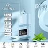 Original Aivono Magic 15000 puffs engångscigarettvape penna med laddningsbar 500mAh batteri 20 ml mesh spol pod Dual Mode Puff Flex 2800 förångare penna