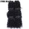 Pack FSR Synthetic Hair weave Short Kinky Curly hair weaving 6 pieces/Lot 210g hair product
