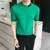 Męskie koszulki Kobiety okrągłe szyi topy designer fala kontrastowa klasyczne pary T-shirty Summer Top Fashion Man Clothing Street krótkie koszulki M-3xl