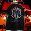 サマーメンコットンTシャツファッションカリフォルニアプリントトップティーザカジュアルカジュアル衣類半袖ストリートウェアハラジュクY2K Tシャツ240320