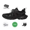 Fabriksdirektförsäljning 3.0 Track 3 Casual Shoes Mäns kvinnor Plattform Triple S Black Vintage Tracks Runners lädervandring